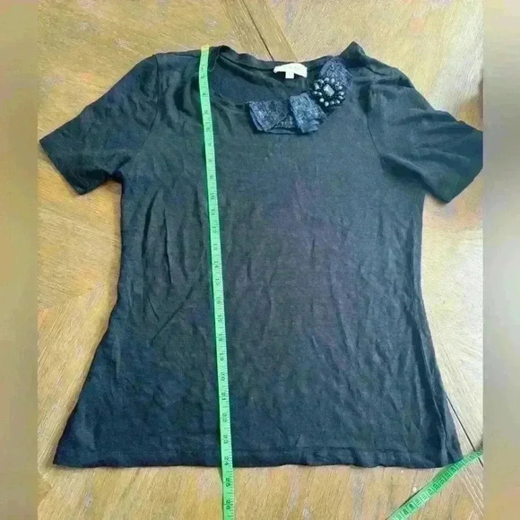 Tory Burch Marcelle Embellished T-shirt - Picture 7 of 7